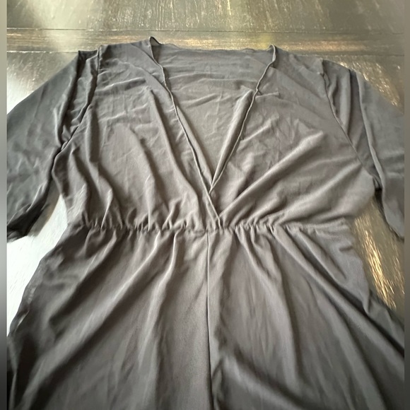 Black Romper Mesh Coverup. Size Small - Picture 5 of 9